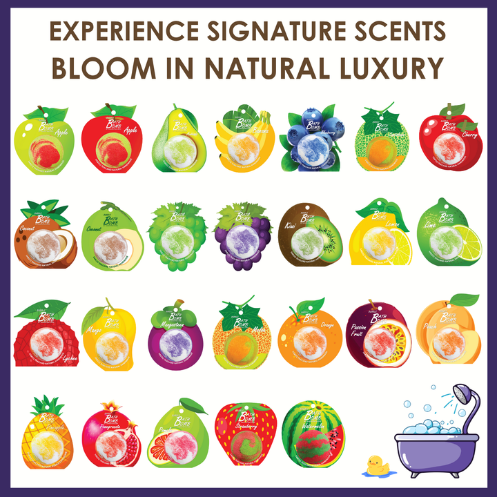 Bubble Bath Bomb - Fruit Package - 150g - Blueberry