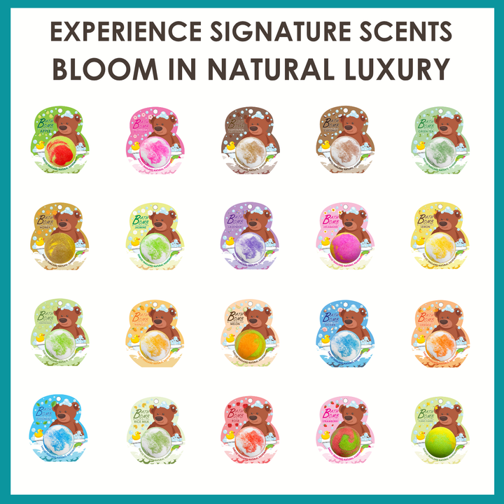 Bubble Bath Bomb - Bear Package - 150g - Apple