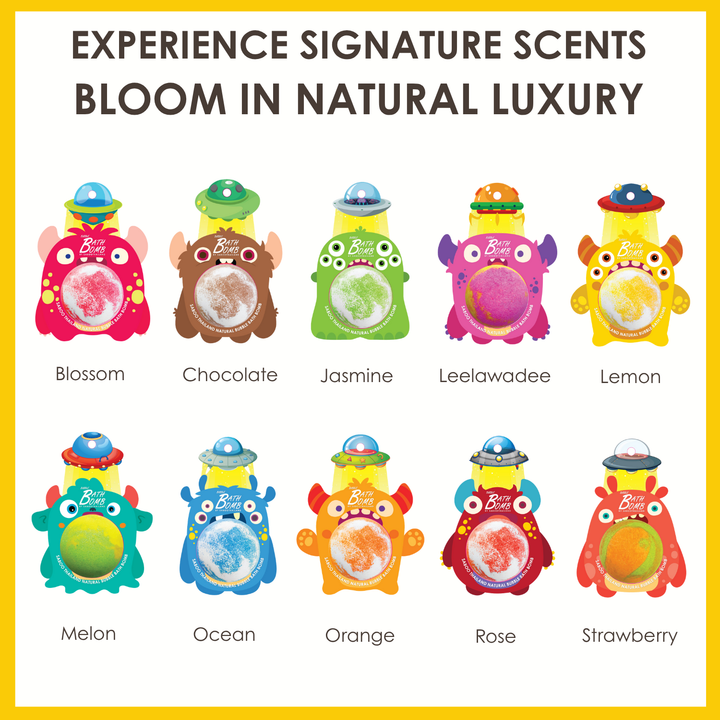 Bubble Bath Bomb - Monster - 150g - Lemon