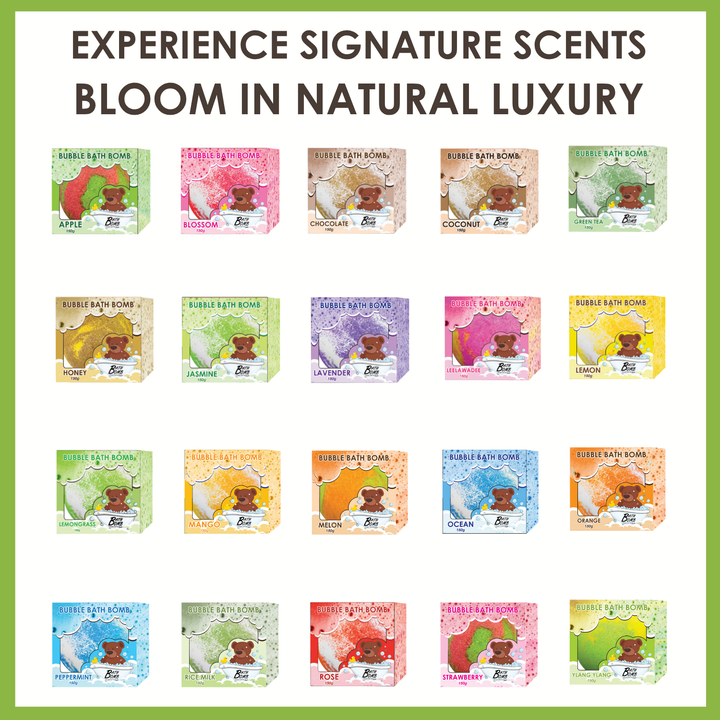 Bubble Bath Bomb - Box Package - 150g - Rice Milk