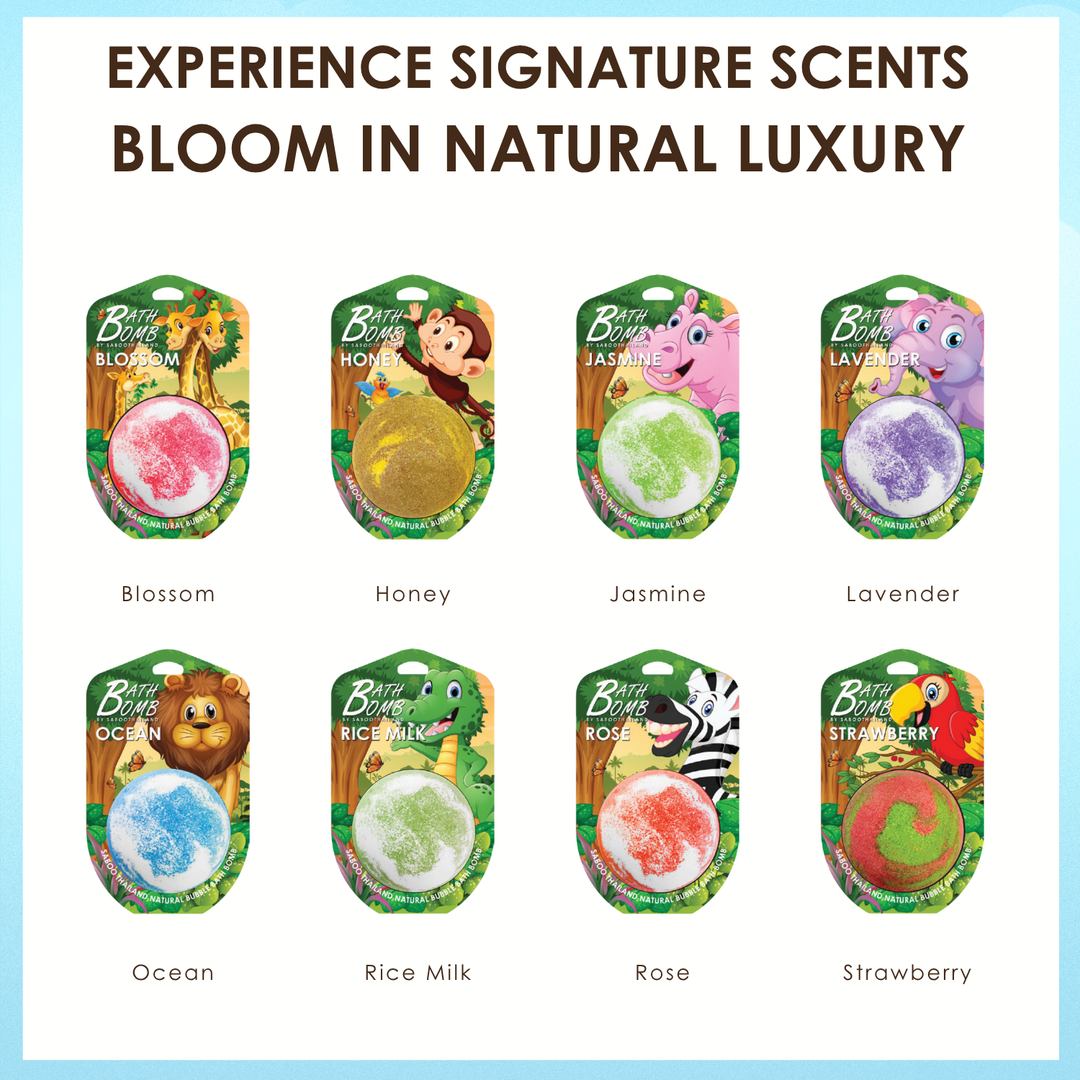 Bubble Bath Bomb - Jungle Package - 150g - Rice Milk