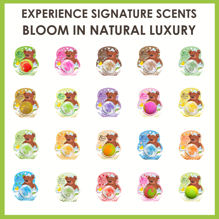 Bubble Bath Bomb - Bear Package - 150g - Green Tea
