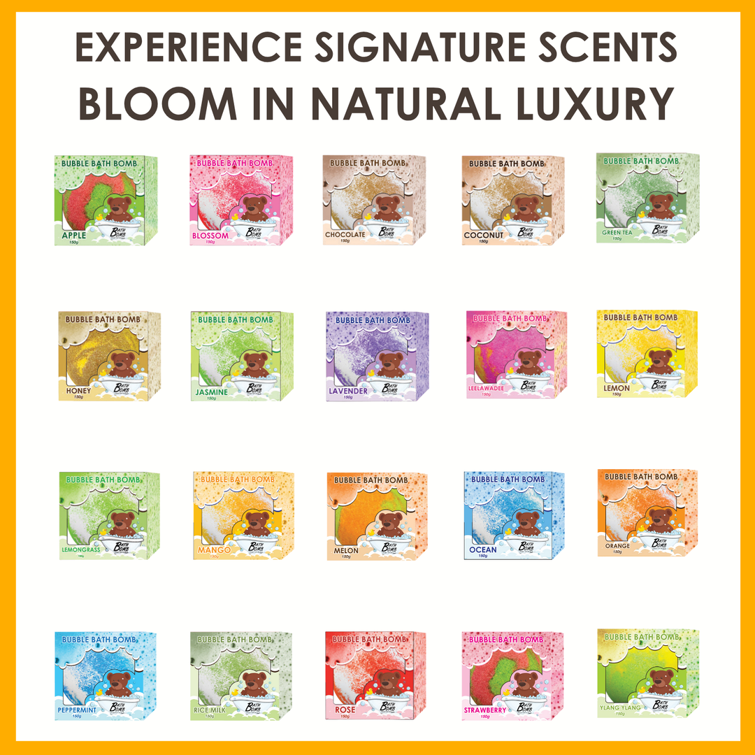 Bubble Bath Bomb - Box Package - 150g - Lemon