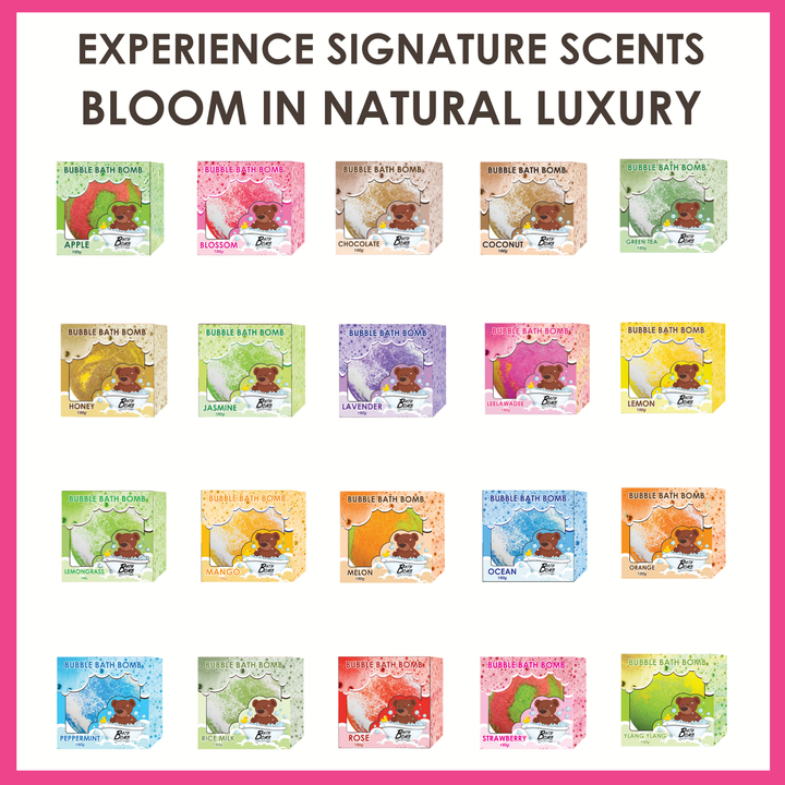 Bubble Bath Bomb - Box Package - 150g - Rose