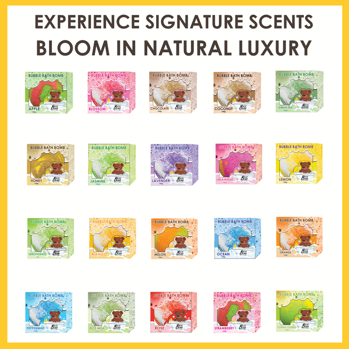 Bubble Bath Bomb - Box Package - 150g - Mango