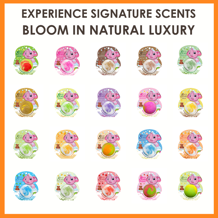 Bubble Bath Bomb - Elephant Package - 150g - Orange
