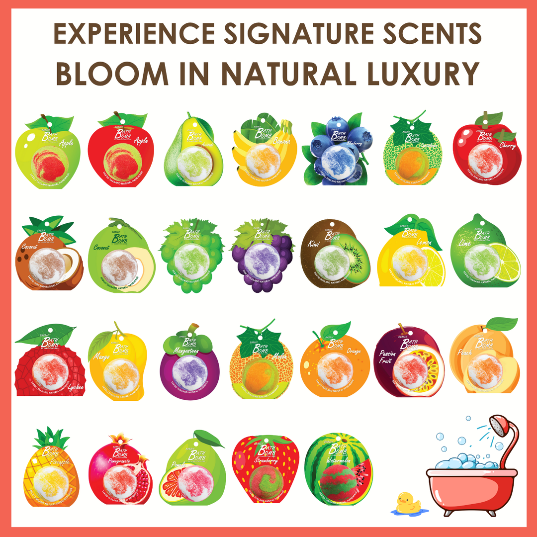 Bubble Bath Bomb - Fruit Package - 150g - Lychee
