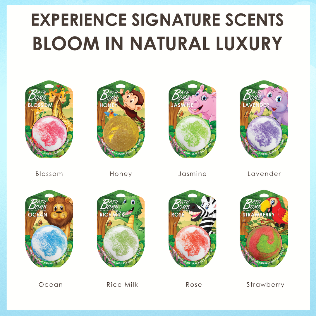 Bubble Bath Bomb - Jungle Package - 150g - Blossom