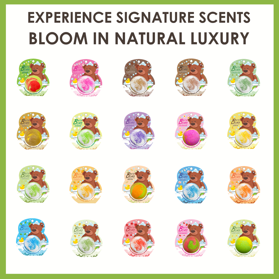 Bubble Bath Bomb - Bear Package - 150g - Rice Mlik