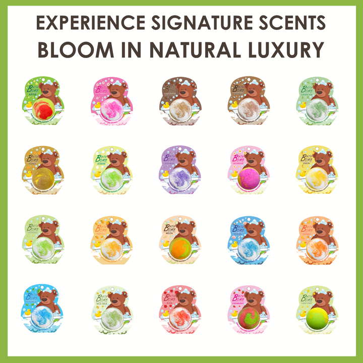 Bubble Bath Bomb - Bear Package - 150g - Rice Mlik