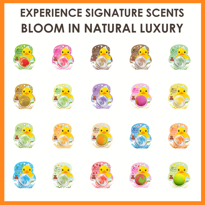 Bubble Bath Bomb - Duck Package - 150g - Orange