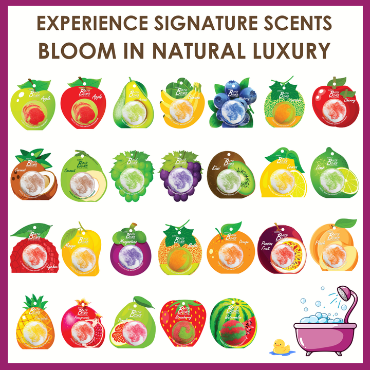 Bubble Bath Bomb - Fruit Package - 150g - Mangosteen