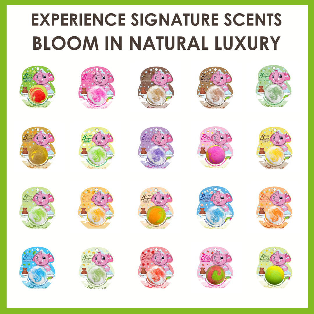 Bubble Bath Bomb - Elephant Package - 150g - Rice Milk