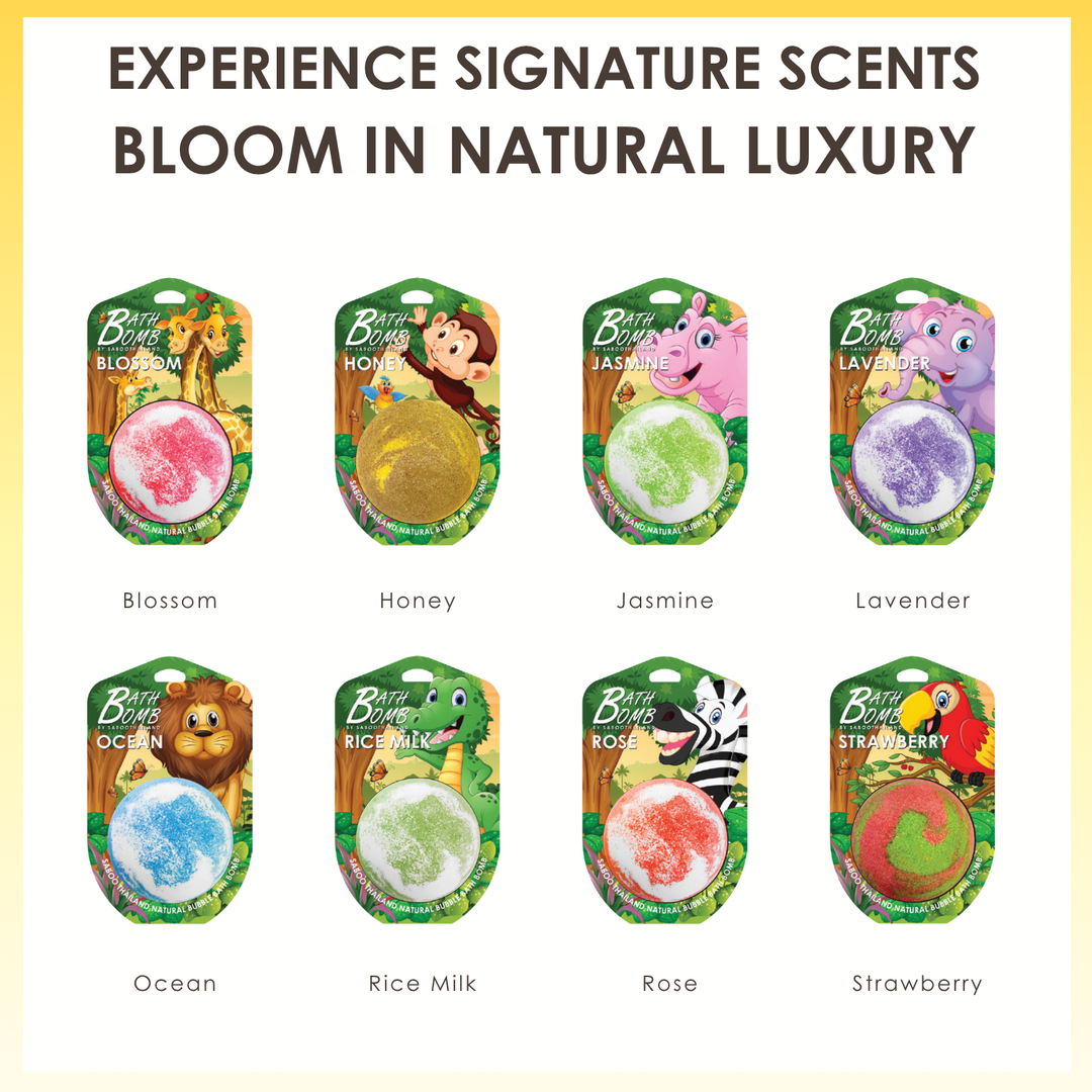 Bubble Bath Bomb - Jungle Package - 150g - Honey