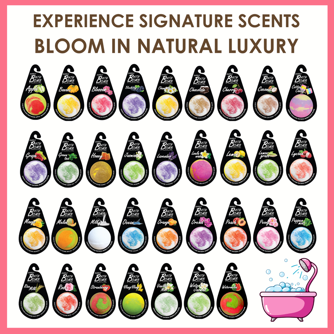 Bubble Bath Bomb - Black Package - 150g - Blossom