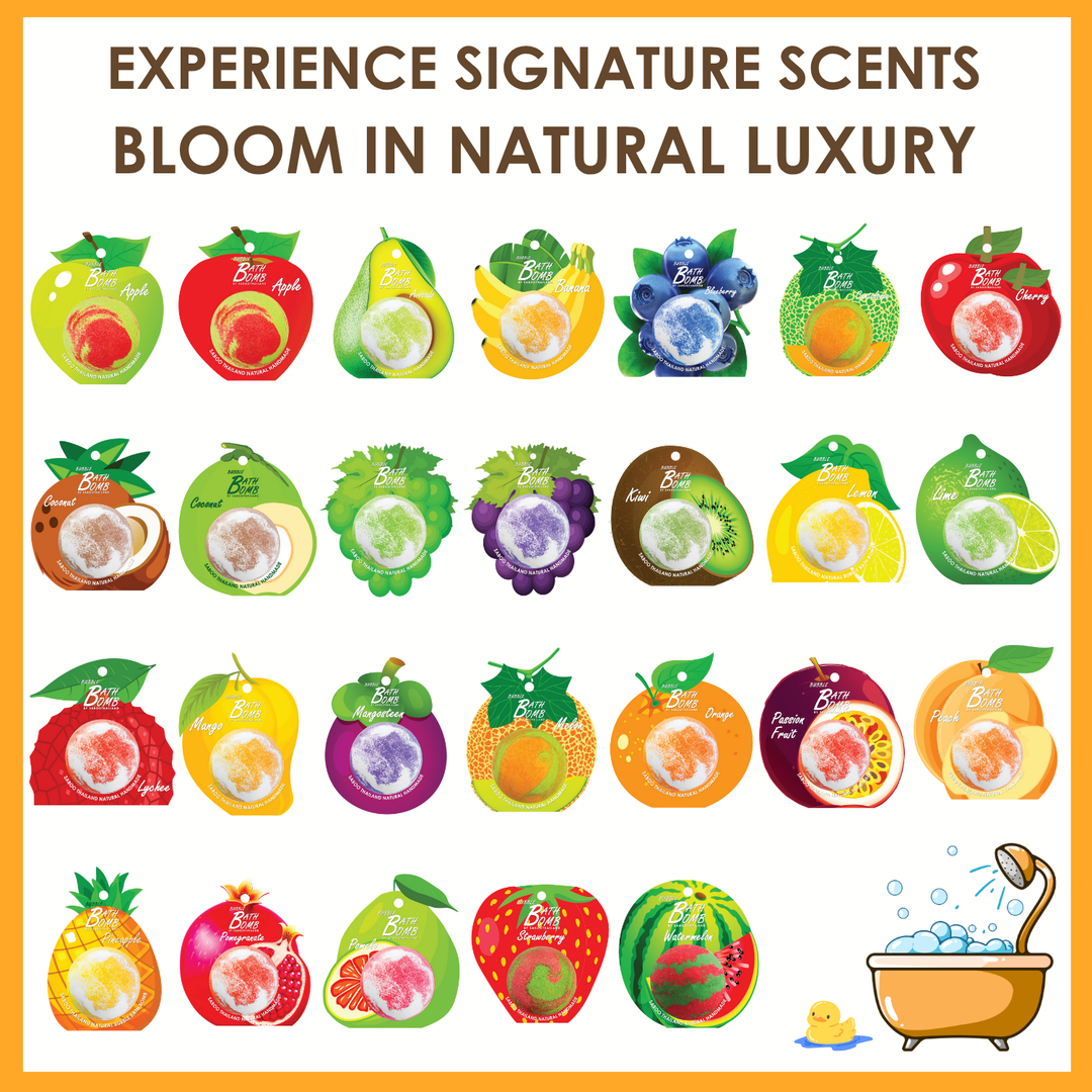Bubble Bath Bomb - Fruit Package - 150g - Cantaloupe