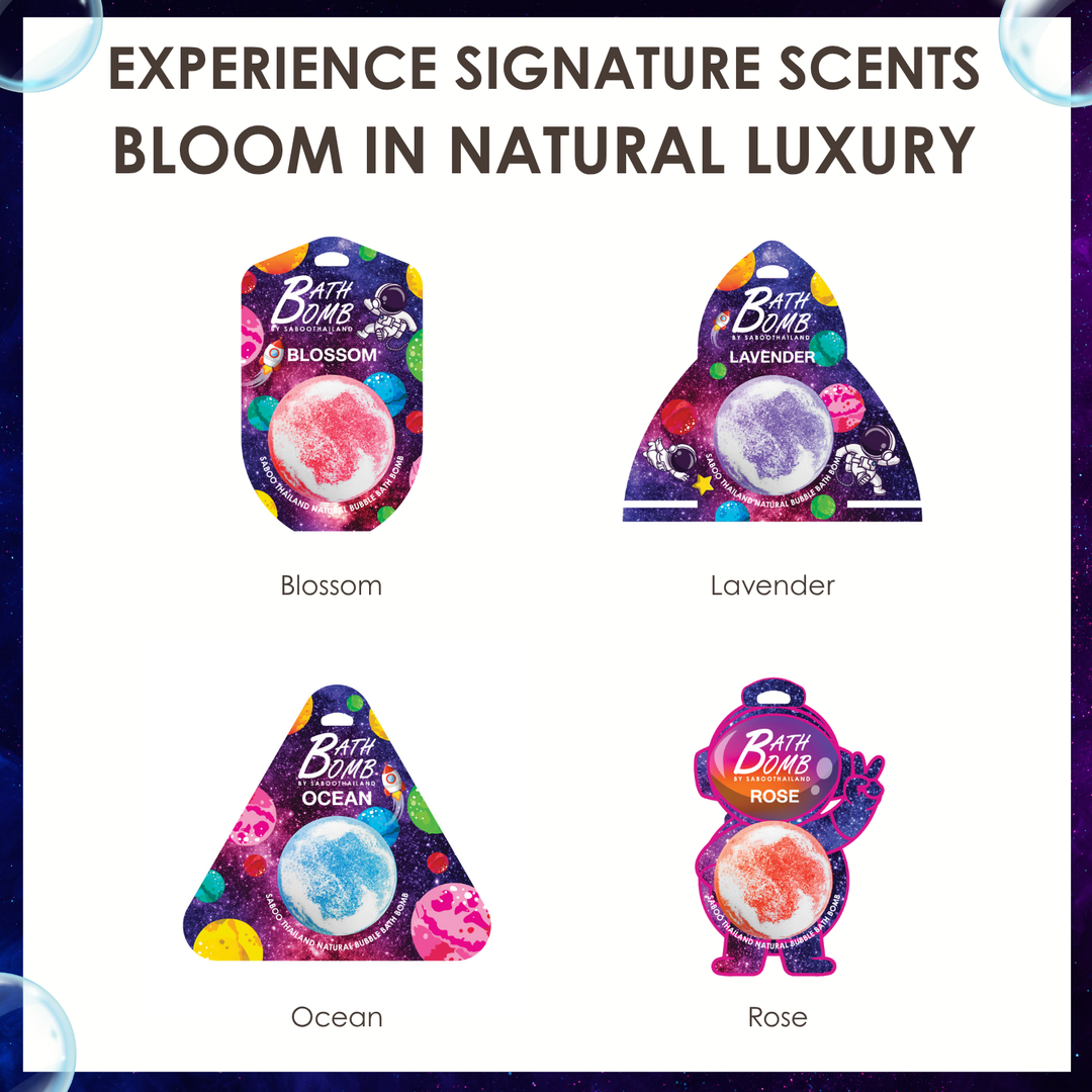 Bubble Bath Bomb - Space Package - 150g - Rose