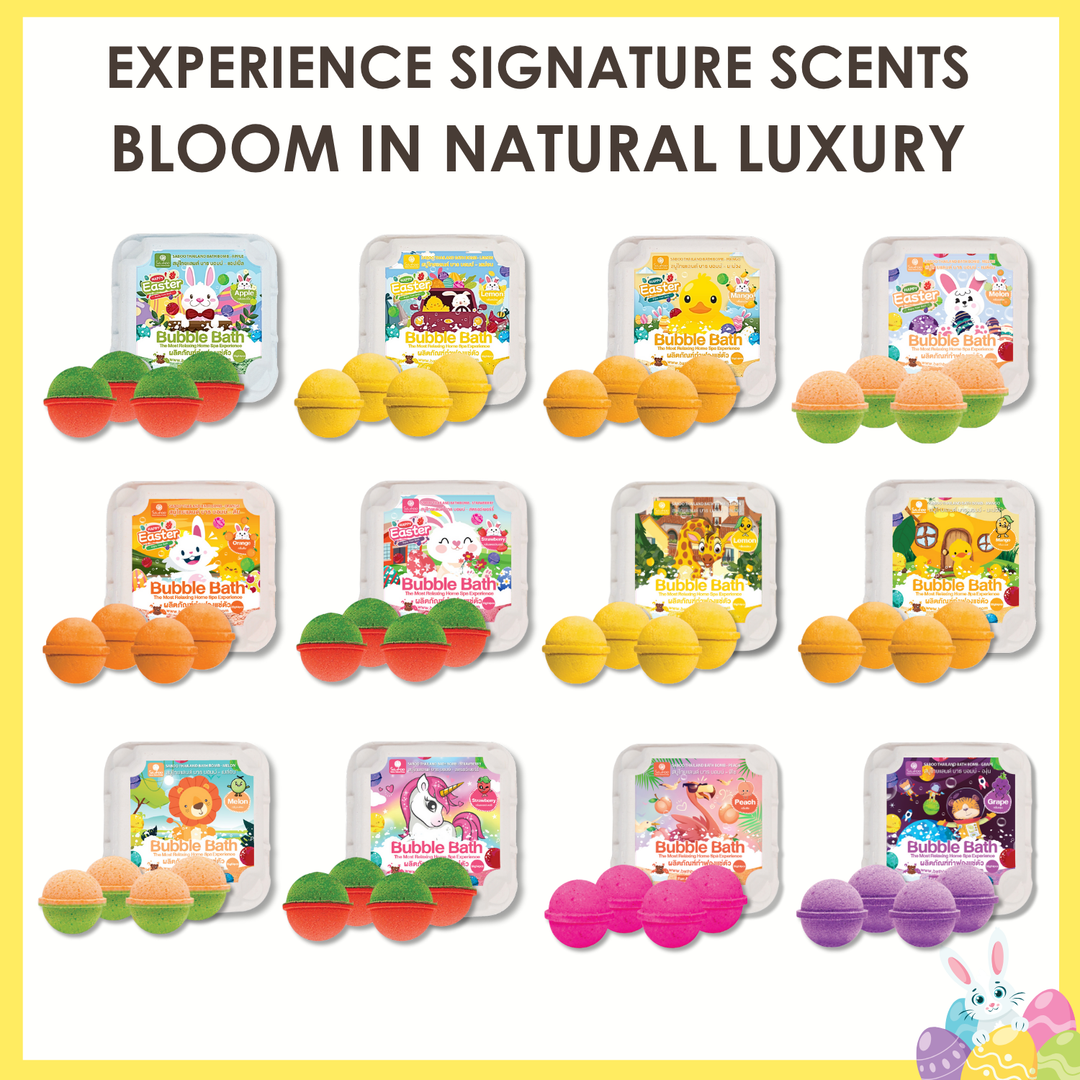 Bubble Bath Bomb - 4PCS Package - 150g - Lemon