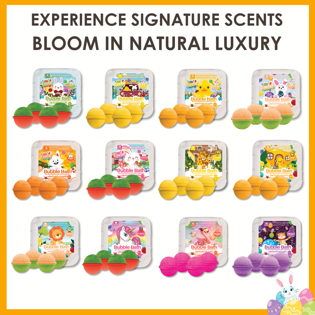 Bubble Bath Bomb - 4PCS Easter Package - 150g - Lemon