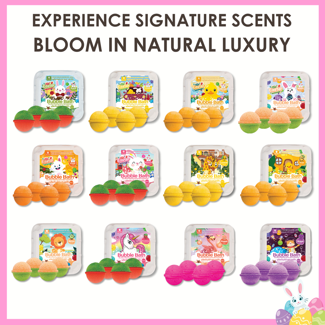 Bubble Bath Bomb - 4PCS Easter Package - 150g - Strawberry