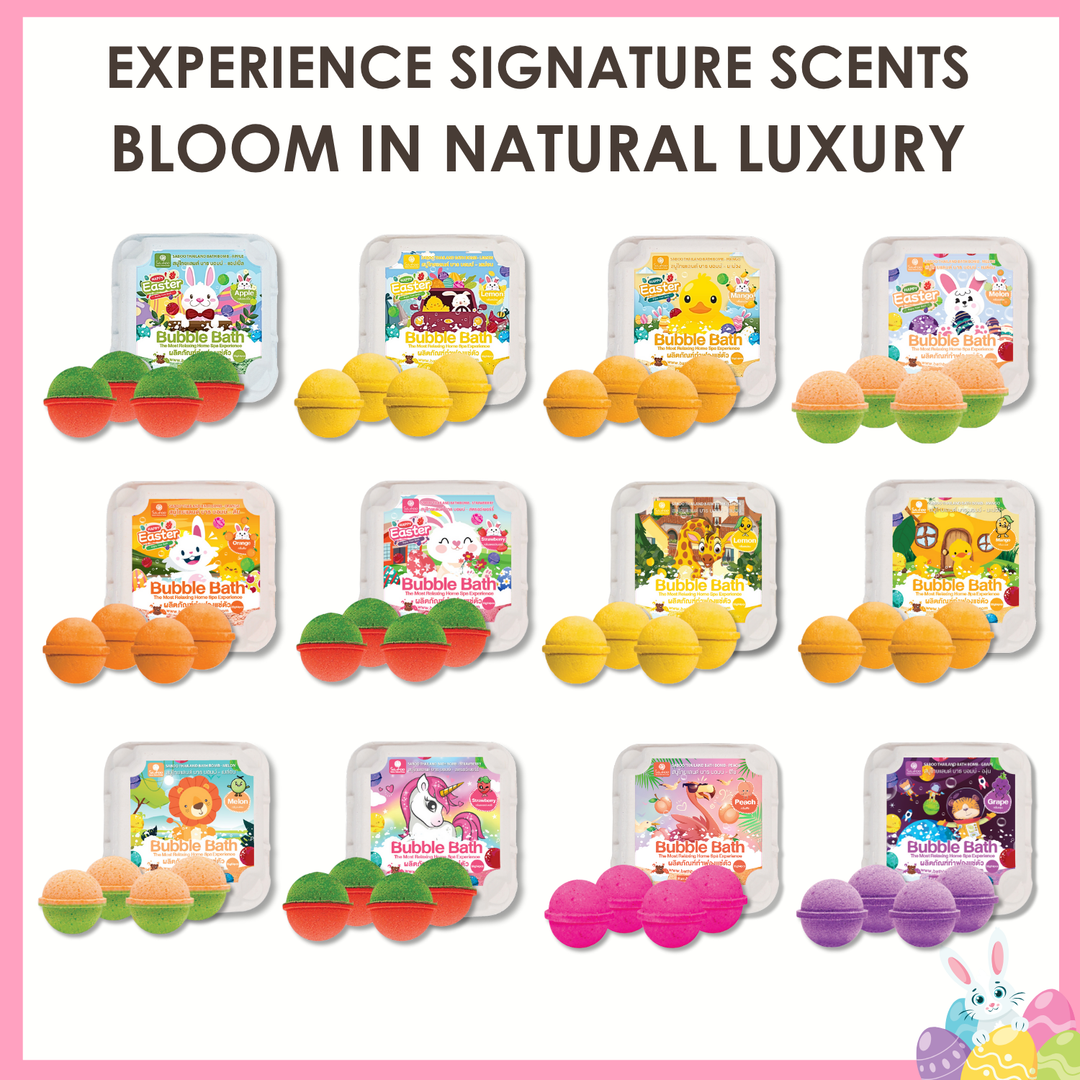 Bubble Bath Bomb - 4PCS Package - 150g - Peach