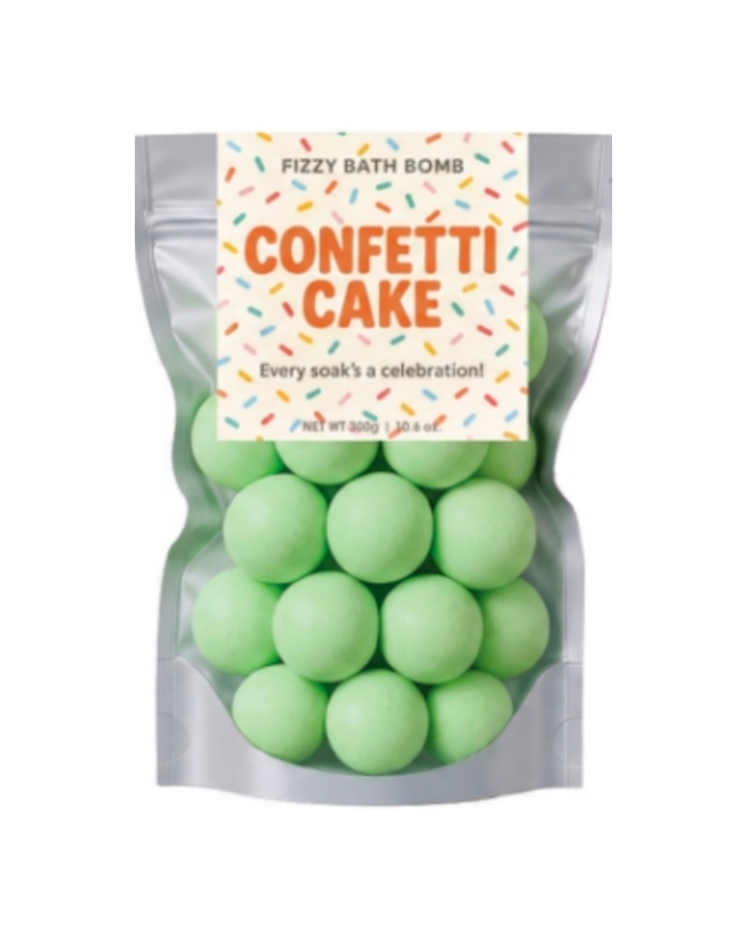 FIZZY BATH BOMB 300 G - Confetti Cake