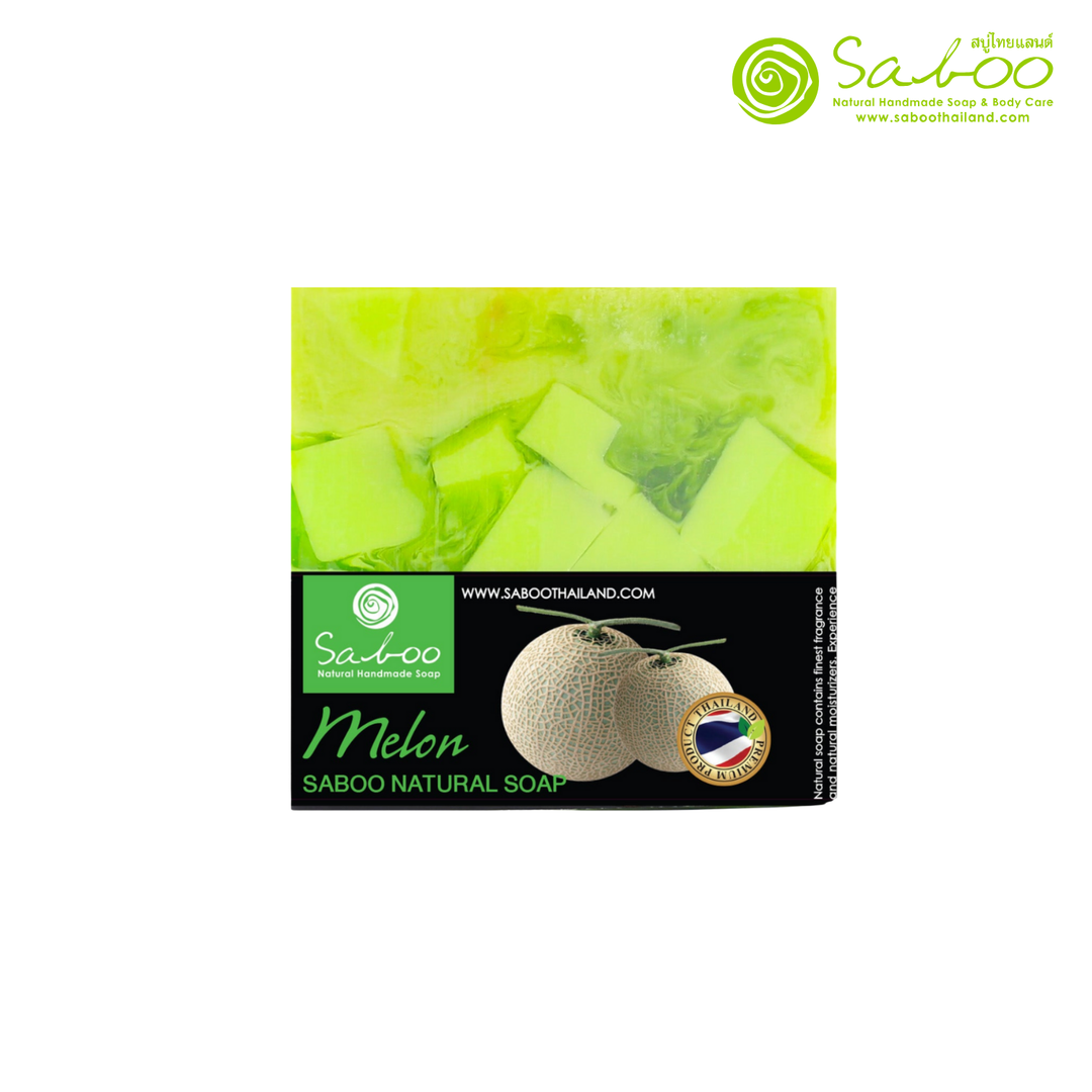 Natural Soap - Square Shape - 100g - Melon