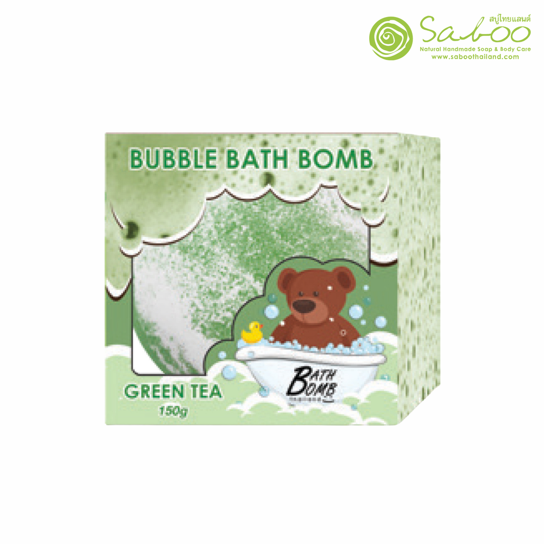 Bubble Bath Bomb - Box Package - 150g - Green Tea