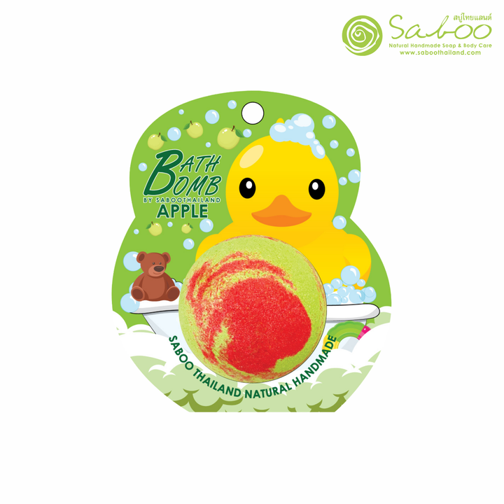 Bubble Bath Bomb - Duck Package - 150g - Apple