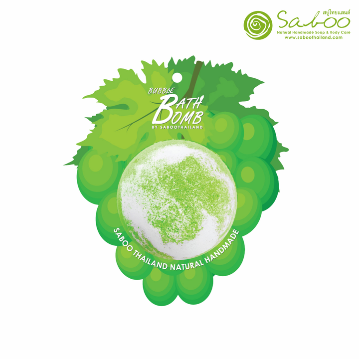 Bubble Bath Bomb - Fruit Package - 150g - Grape Green