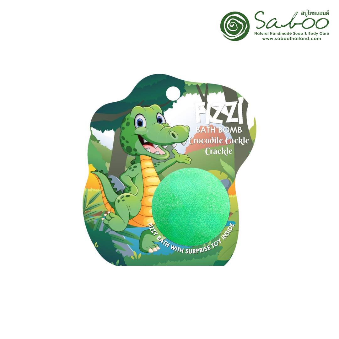 Fizzy Bath Bomb - Jungle Package - 100g - Crocodile Cackle Crackle