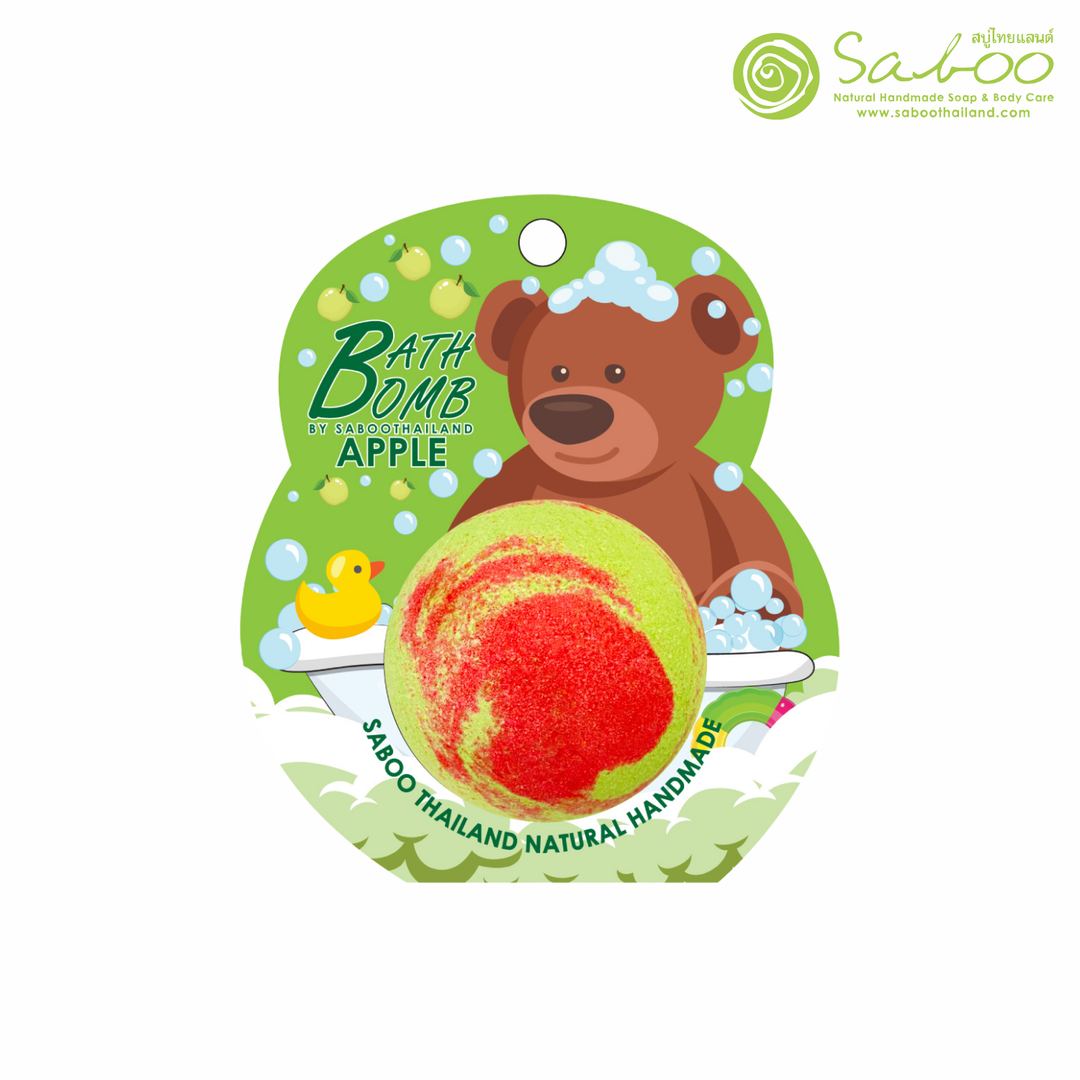Bubble Bath Bomb - Bear Package - 150g - Apple