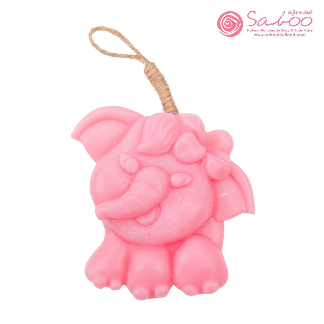 Natural Fancy Soap - Elephant - 100g - Rose