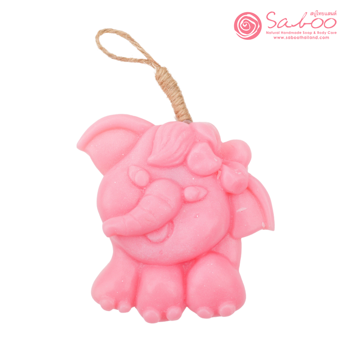 Natural Fancy Soap - Elephant - 100g - Rose