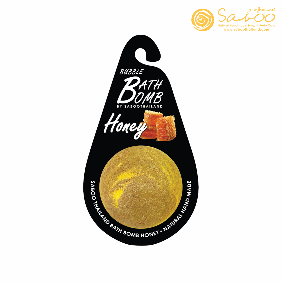 Bubble Bath Bomb - Black Package - 150g - Honey