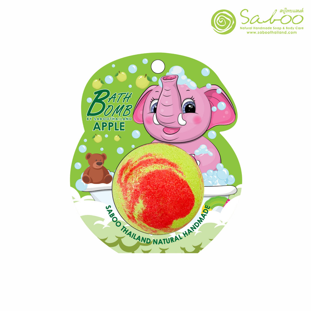 Bubble Bath Bomb - Elephant Package - 150g - Apple
