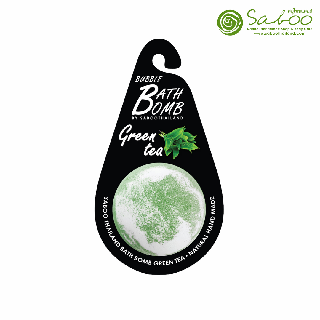 Bubble Bath Bomb - Black Package - 150g - Green Tea