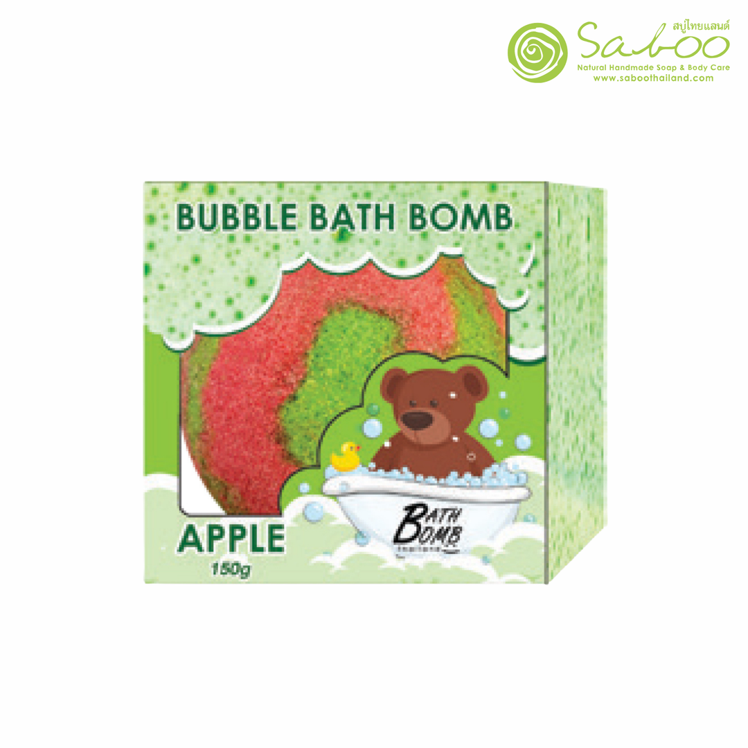 Bubble Bath Bomb - Box Package - 150g - Apple
