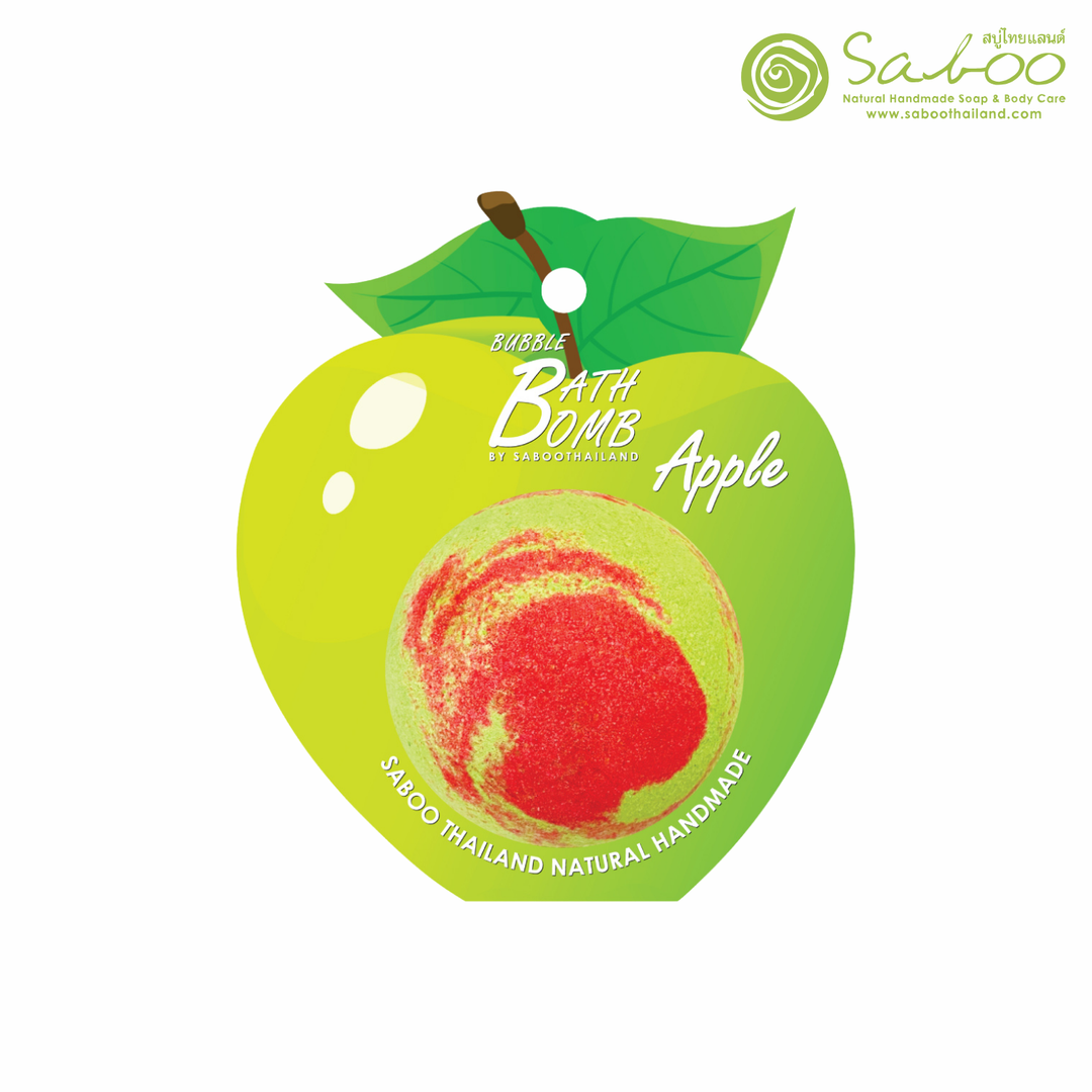 Bubble Bath Bomb - Fruit Package - 150g - Apple Green