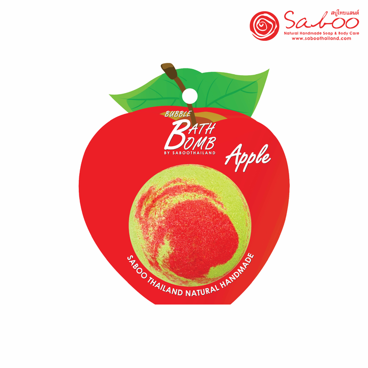 Bubble Bath Bomb - Fruit Package - 150g - Apple Red