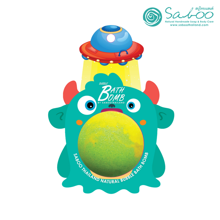 Bubble Bath Bomb - Monster - 150g - Melon