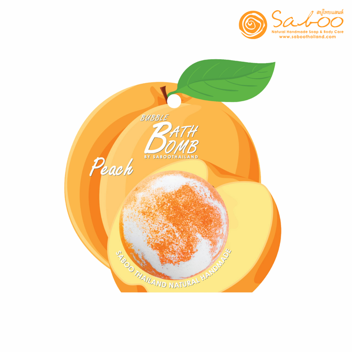 Bubble Bath Bomb - Fruit Package - 150g - Peach