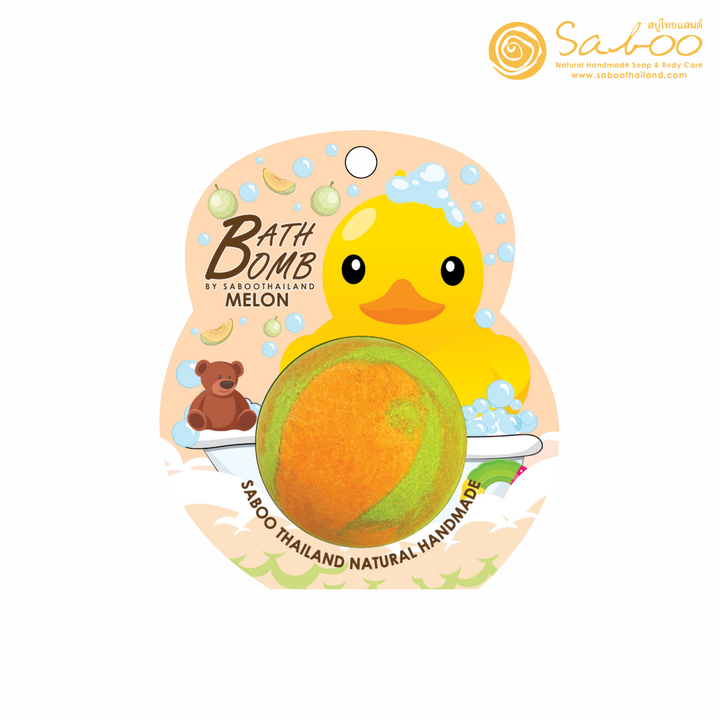 Bubble Bath Bomb - Duck Package - 150g - Melon