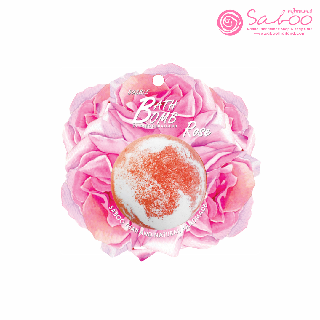Bubble Bath Bomb - Flower Package - 150g - Rose