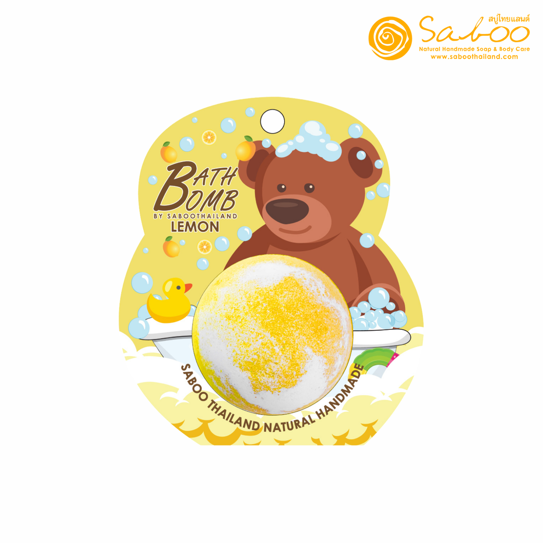 Bubble Bath Bomb - Bear Package - 150g - Lemon