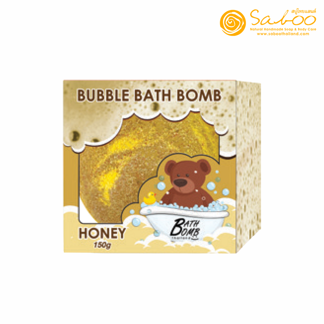 Bubble Bath Bomb - Box Package - 150g - Honey
