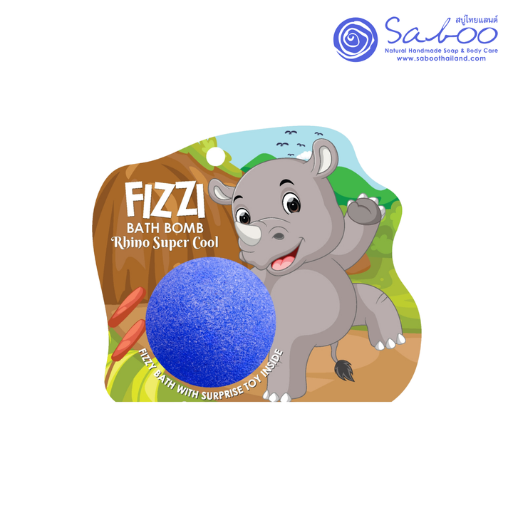 Fizzy Bath Bomb - Jungle Package - 100g - Rhino Super Cool