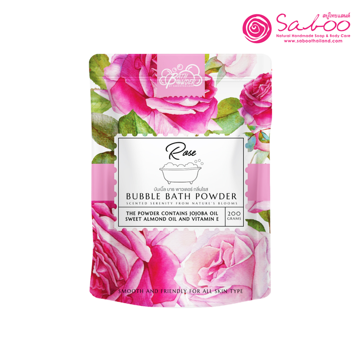 Bubble Bath Powder - 200g - Rose