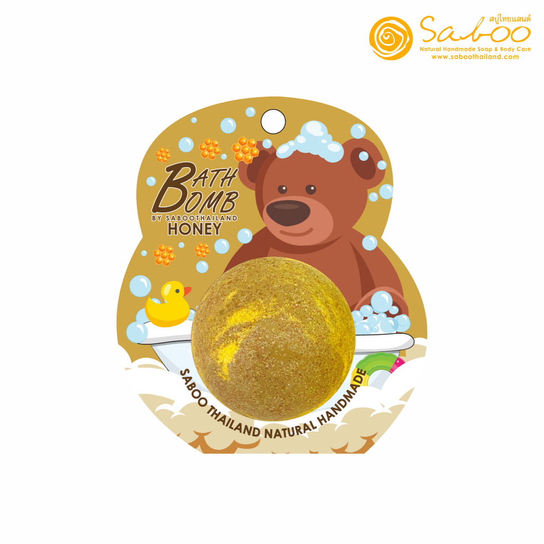 Bubble Bath Bomb - Bear Package - 150g - Honey