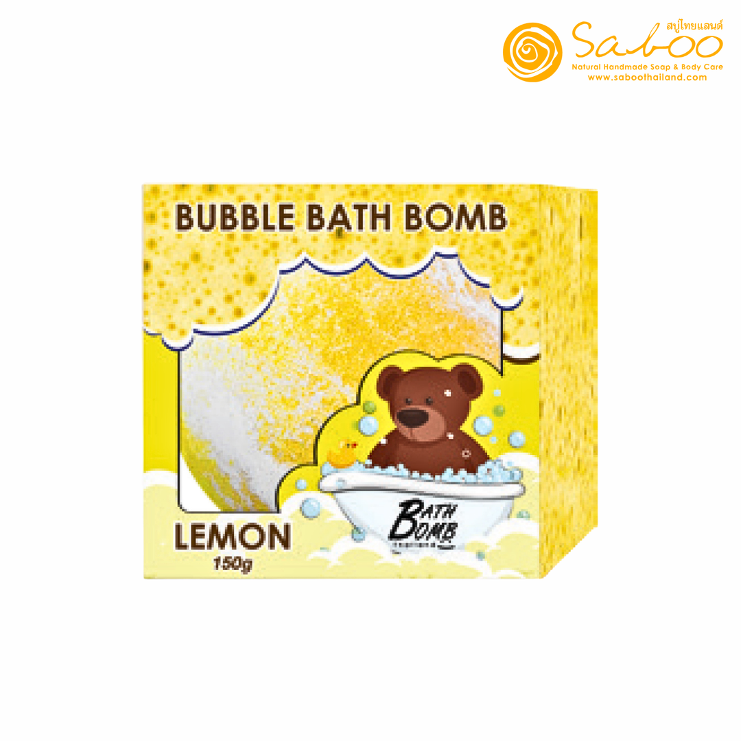 Bubble Bath Bomb - Box Package - 150g - Lemon